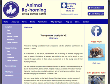 Tablet Screenshot of animalrehoming.co.nz